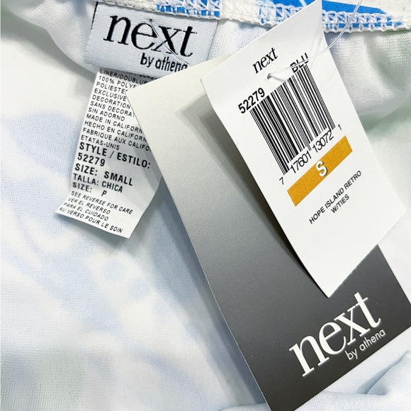 NEXT By Athena Bikini Bottom Hope Island Retro W Ties Women’s S Floral NWT - Picture 6 of 6